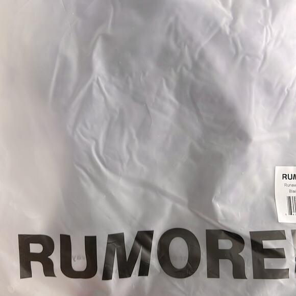 NWT $184 REVOLVE RUMORED Runway velvet sheath tank bodycon slip dress S black - Picture 11 of 13